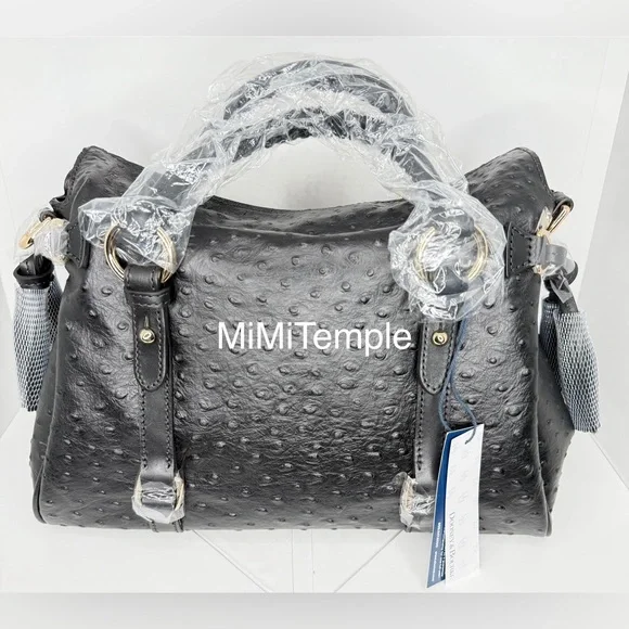 Dooney & Bourke Large Ostrich Satchel - Picture 5 of 8